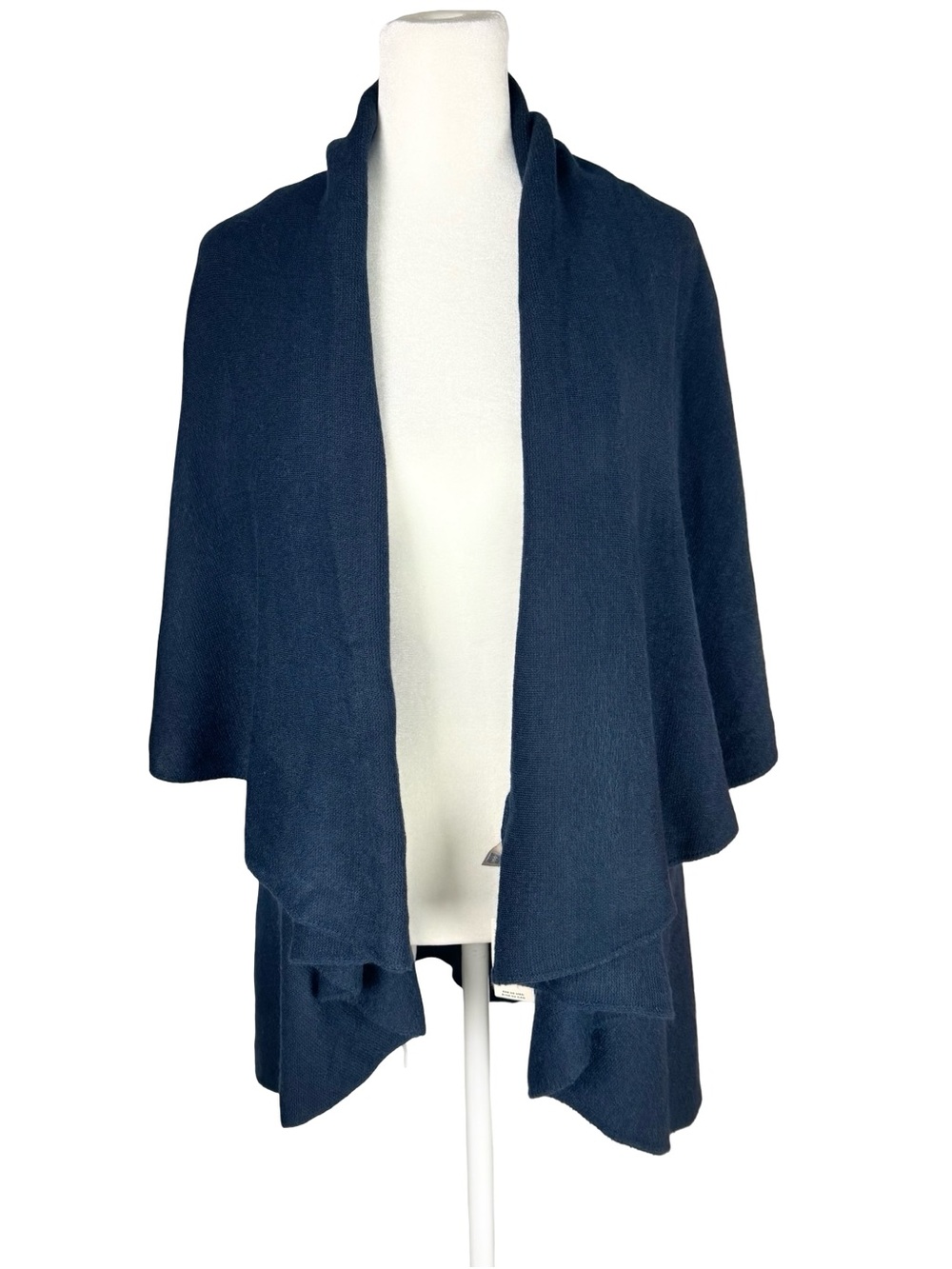 Anthropologie Look Navy blue Sweater Shawl Vest Combo NWT